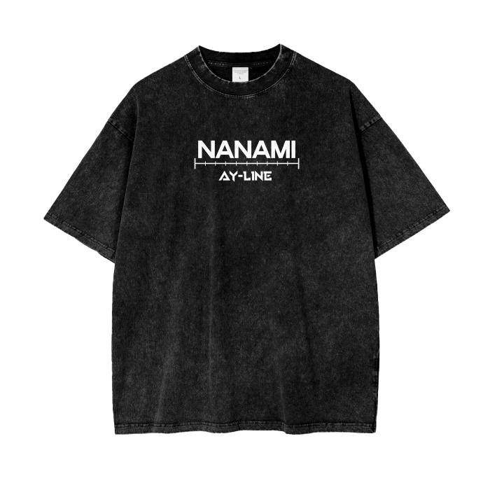 Jujutsu Kaisen - Nanami Stoned Washed Shirt - AY Line Black / S