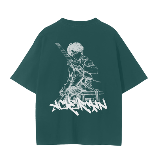 Attack on Titan - Levi Ackerman Streetwear Shirt Green,MOQ1,Delivery days 5