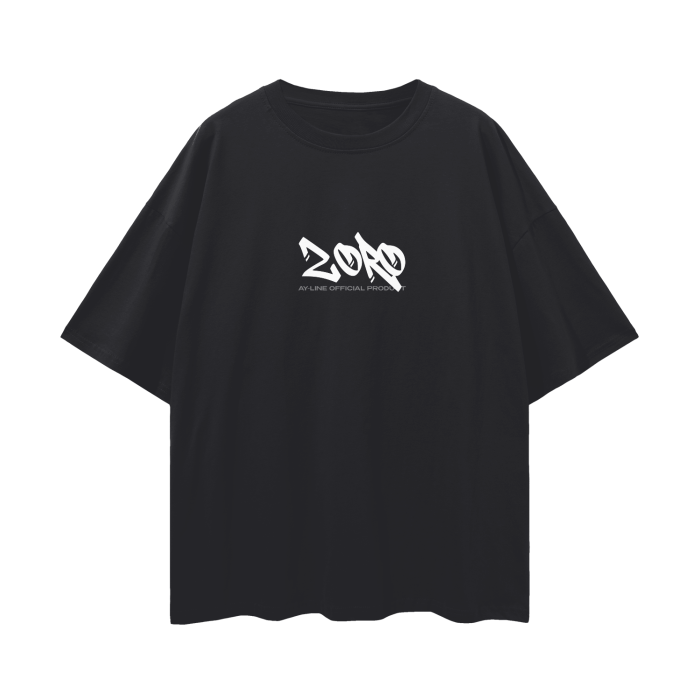 One Piece - Zoro Graffiti Streetwear Shirt Black - AY Line Black Beauty / S