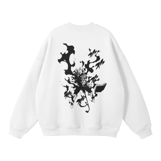 Black Clover - Asta Graffiti Streetwear Sweatshirt White,MOQ1,Delivery days 5