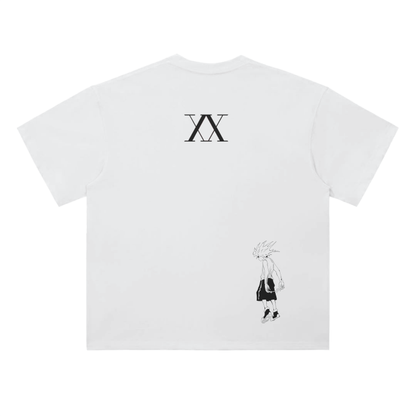 HunterxHunter - Killua Black and White Streetwear Shirt,MOQ1,Delivery days 5