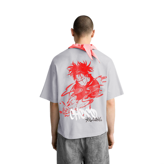 JUJUTSU KAISEN - Choso Graffiti Streetwear Shirt Grey