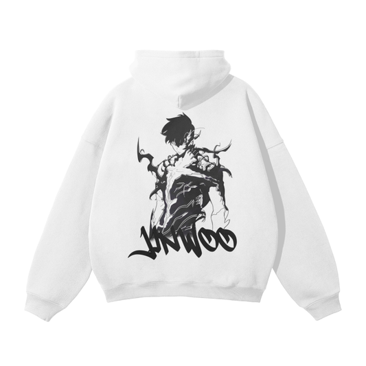 Solo Leveling - Sung Jin Woo Graffiti Streetwear Hoodie White,MOQ1,Delivery days 5
