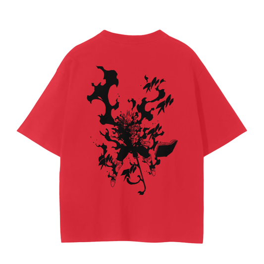 Black Clover - Asta Graffiti Streetwear Shirt Red,MOQ1,Delivery days 5