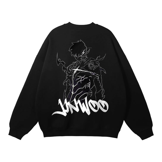 Solo Leveling - Sung Jin Woo Graffiti Streetwear Sweatshirt Black