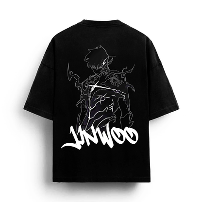 Solo Leveling - Sung Jin Woo Graffiti Streetwear Shirt Black