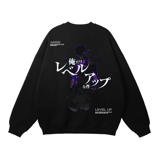 Solo Leveling - Sung Jin Woo Streetwear Sweatshirt Black