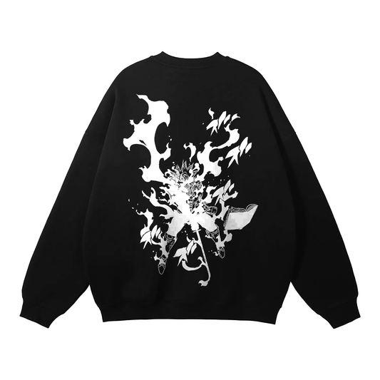 Black Clover - Asta Graffiti Streetwear Sweatshirt Black